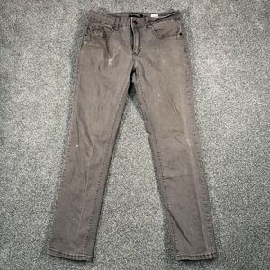Ezekiel 305 Chopper Mens Jeans Size 32 Gray Denim Y2K Distressed Skate Straight